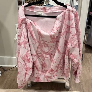Abercrombie & Fitch Pink Floral Women's Hoodie